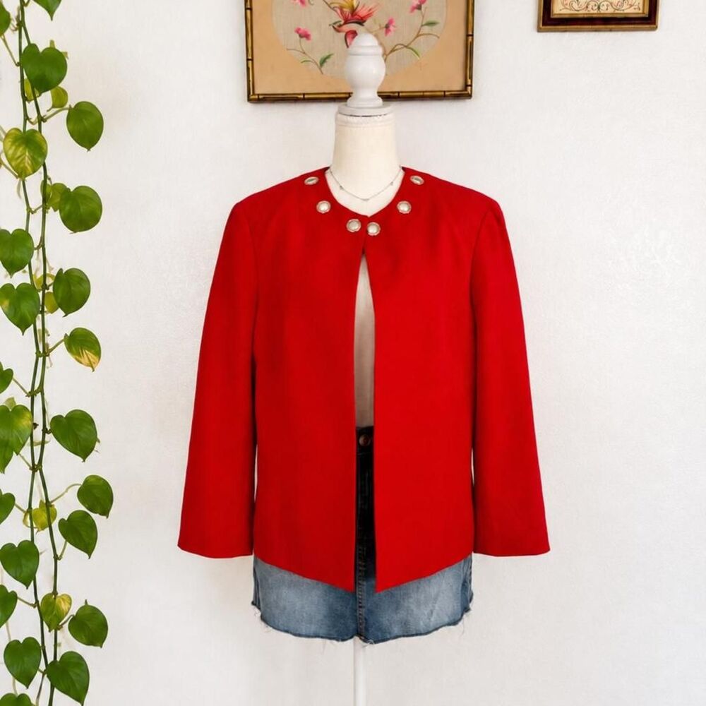 Anne-klein Women's Red Jacket